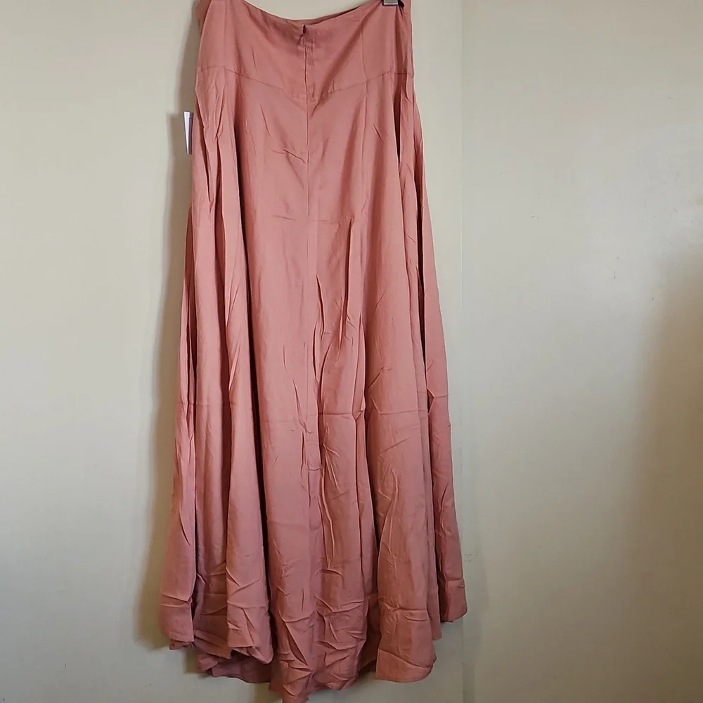 O'Neil Ambrosio Pink High-Low Maxi Skirt High Waist Size Large Lightwaist - Picture 8 of 14